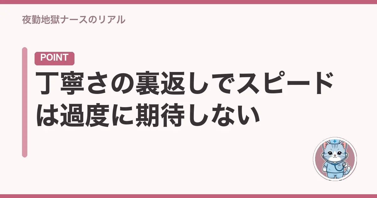丁寧さの裏返しでスピードは過度に期待しない