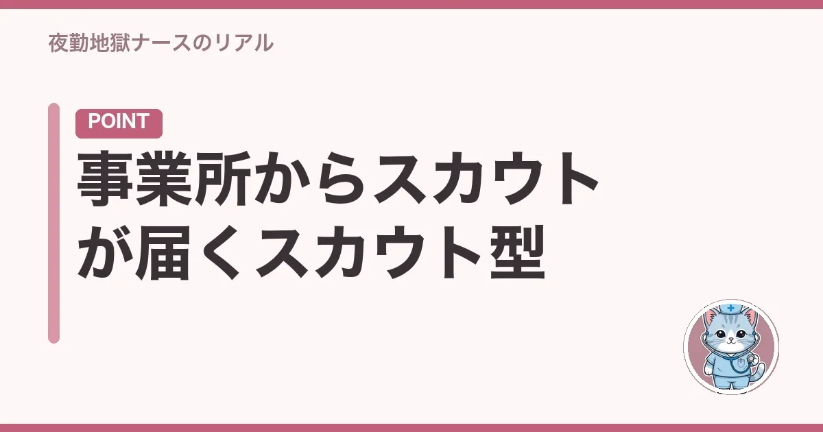 事業所からスカウトが届くスカウト型