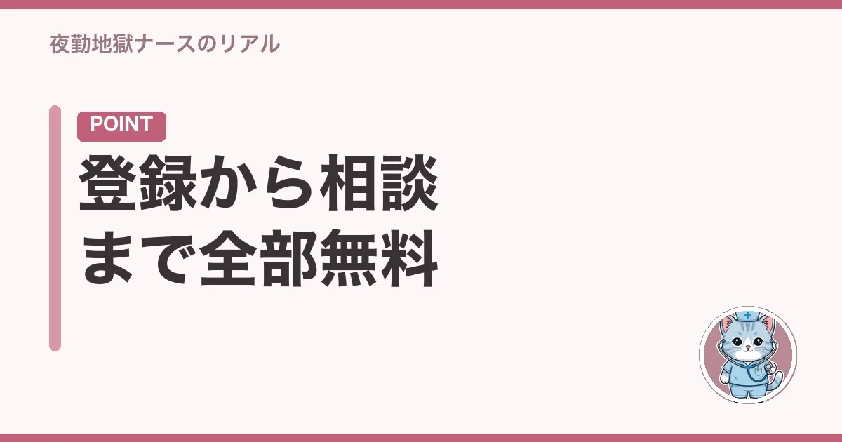 登録から相談まで全部無料