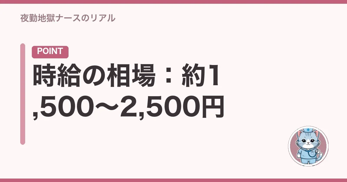 時給の相場:約1,500〜2,500円