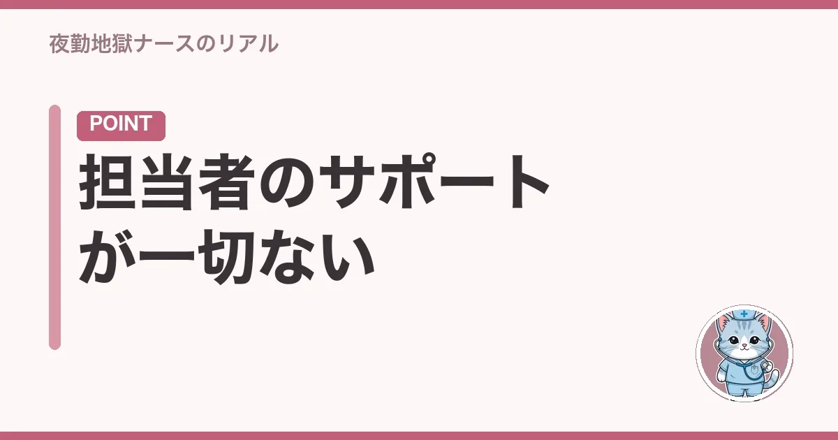 担当者のサポートが一切ない