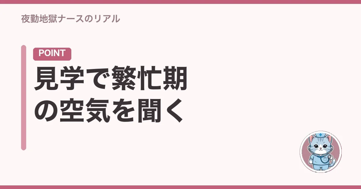 見学で繁忙期の空気を聞く