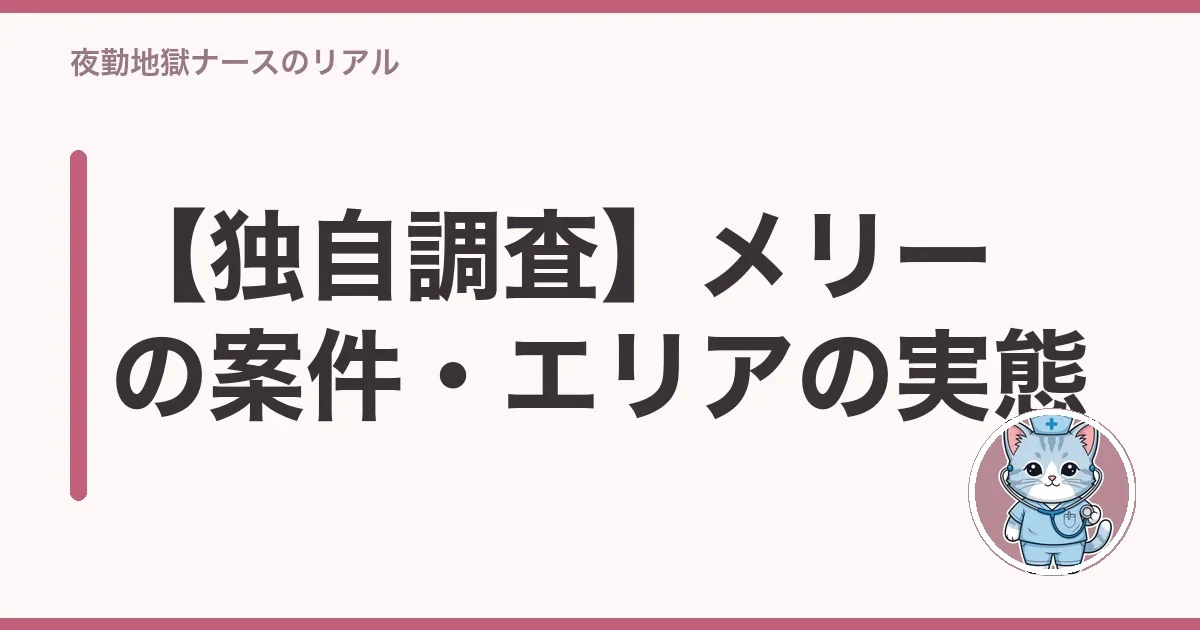 【独自調査】メリーの案件・エリアの実態