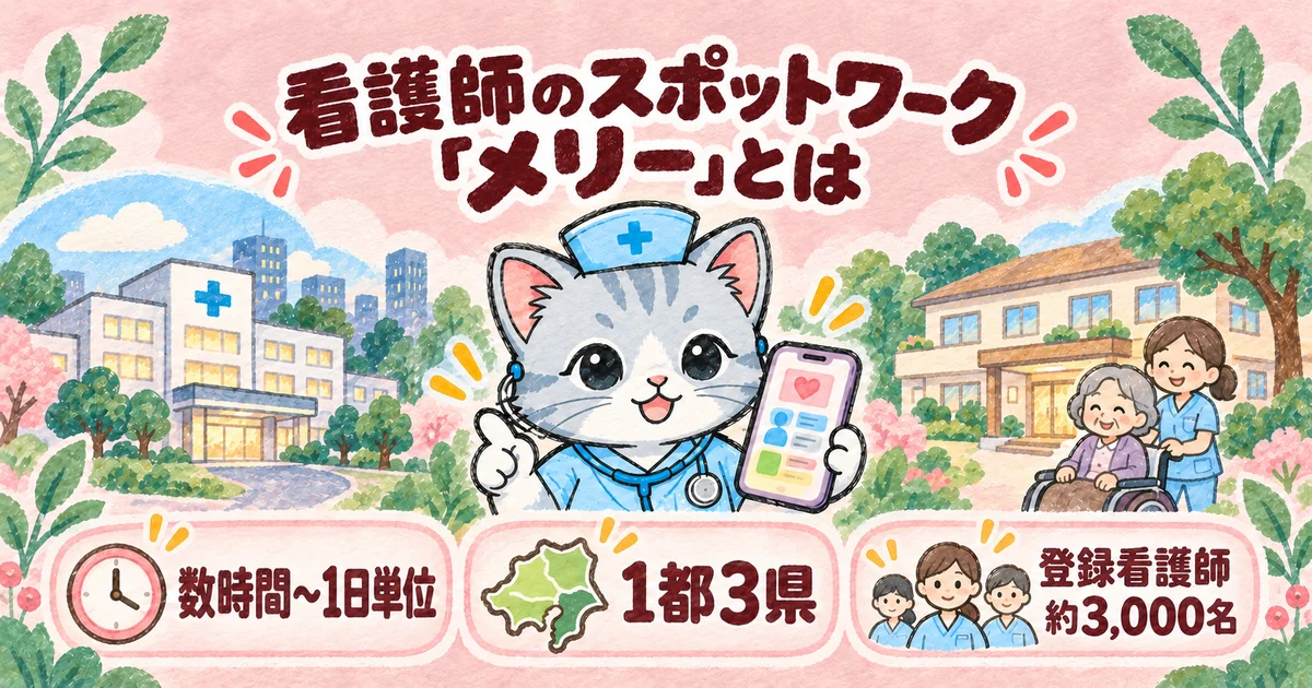 看護師のスポットワーク「メリー」とは