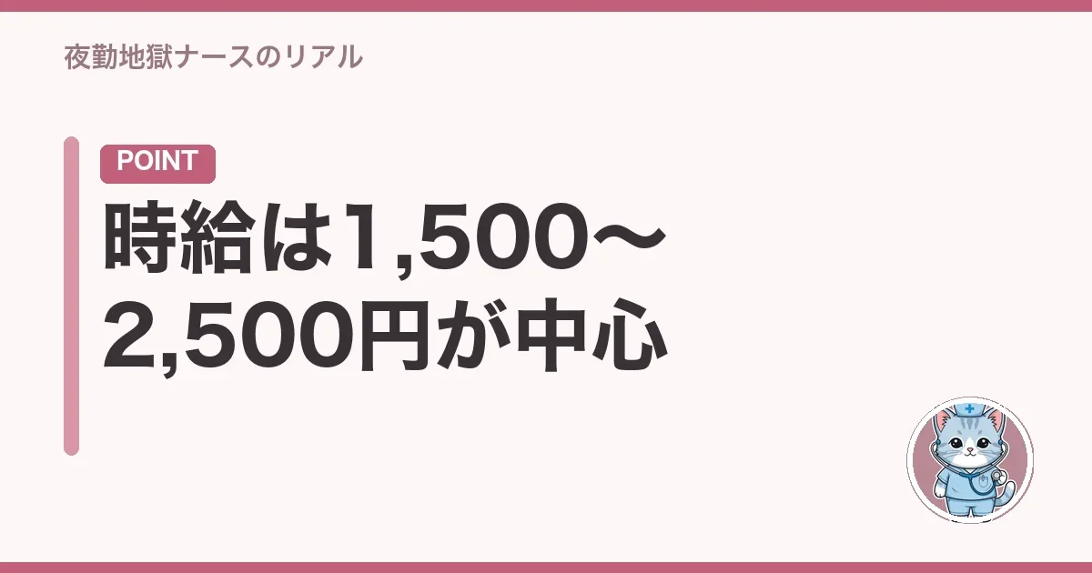 時給は1,500〜2,500円が中心